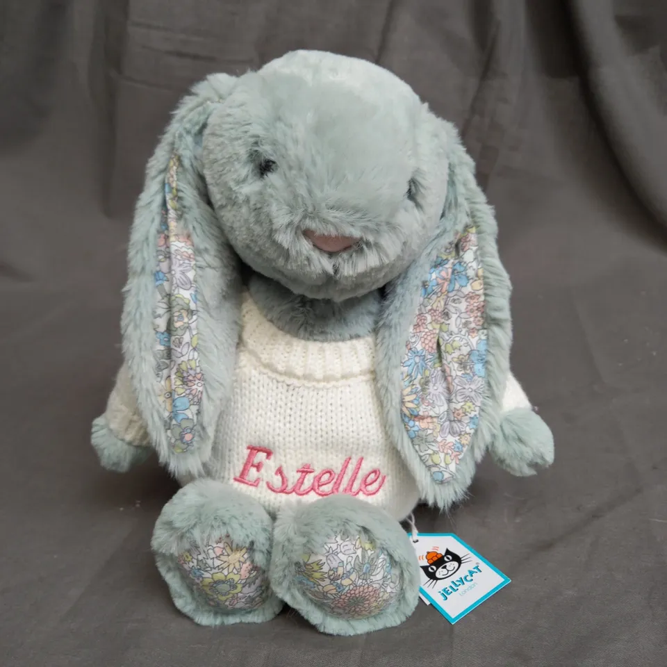 JELLYCAT - I AM MEDIUM BLOSSOM SAGE BUNNY