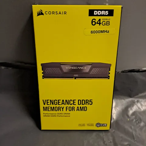 BOXED CORSAIR DDR5 VENGEANCE MEMORY FOR AMD 32GB X 2