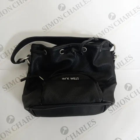 JACK WILLS LEATHER BLACK BAG