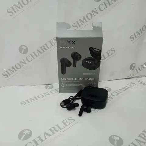 BOXED MIXX STREAMBUDS MINI CHARGE TRUE WIRELESS EARBUDS
