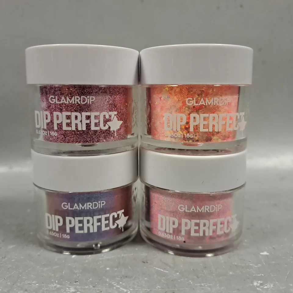 4 ASSORTED GLAMDRIP DIP PERFECT - COSMIC, RIDE OR DIAMONDS, TWINKLE, GALAXY