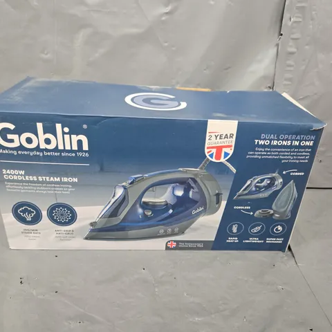 BOXED GOBLIN 2400W CORDLESS STEAM IRON