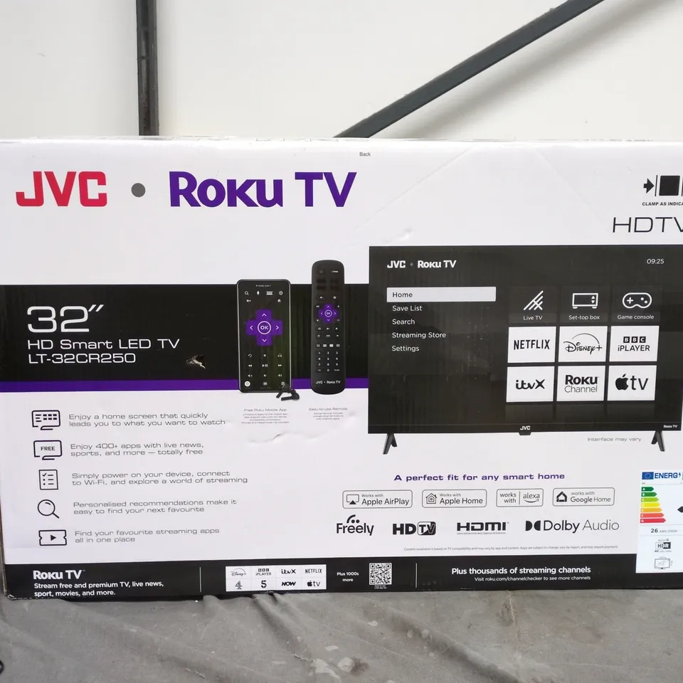 JVC ROKU TV 32" HD SMART LED TV LT-32CR250