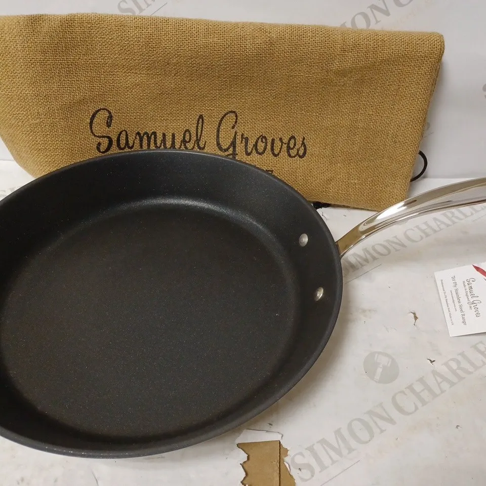 SAMUEL GROVES CLASSIC NON-STICK STAINLESS STEEL TRIPLY PAN 