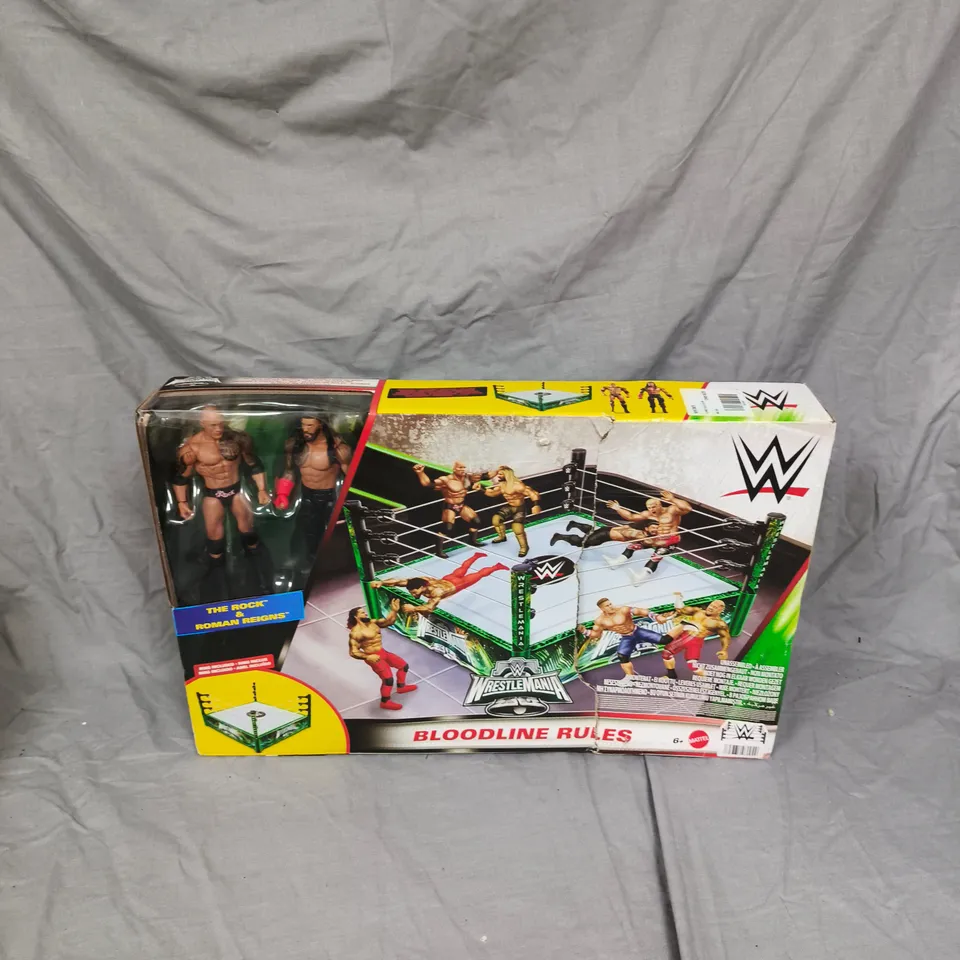 BOXED WRESTLEMANIA BLOODLINES RULES PLAYSET