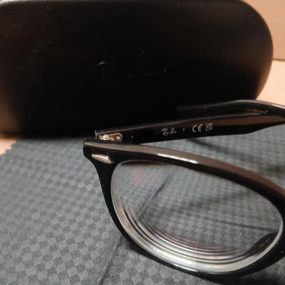 RAY-BAN RB7150 EYEGLASSES, BLACK, SIZE 50-20, 145MM TEMPLES