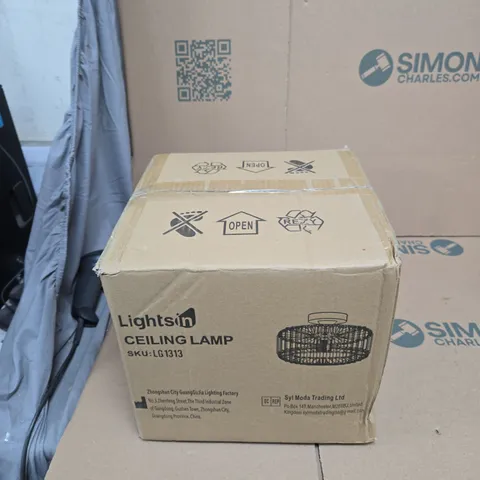 LIGHTSIN CEILING LAMP - CRYSTAL RING PENDANT (SKU LG1313)