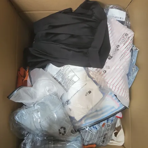 APPROXIMATELY 25 ASSORTED CLOTHING PRODUCTS IN VARIOUS STYLES & SIZES 