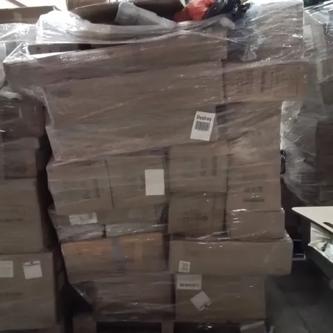 PALLET OF ASSORTED HOUSEHOLD GOODS AND PRODUCTS TO INCLUDE;NAIL LAMP,SMART MUSIC BOXING TARGET DEVICE,BOXING GLOVES 