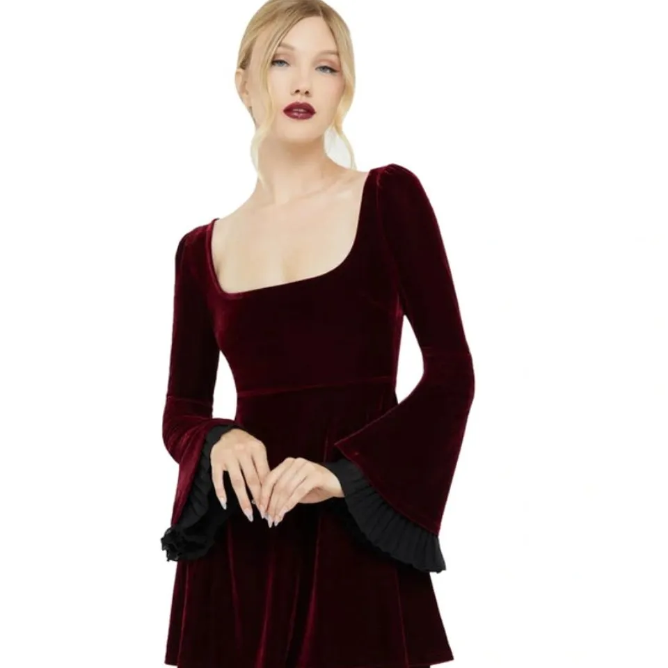 BRAND NEW KILLSTAR - BEATRIX - RED WOMEN'S DRESS SIZE L