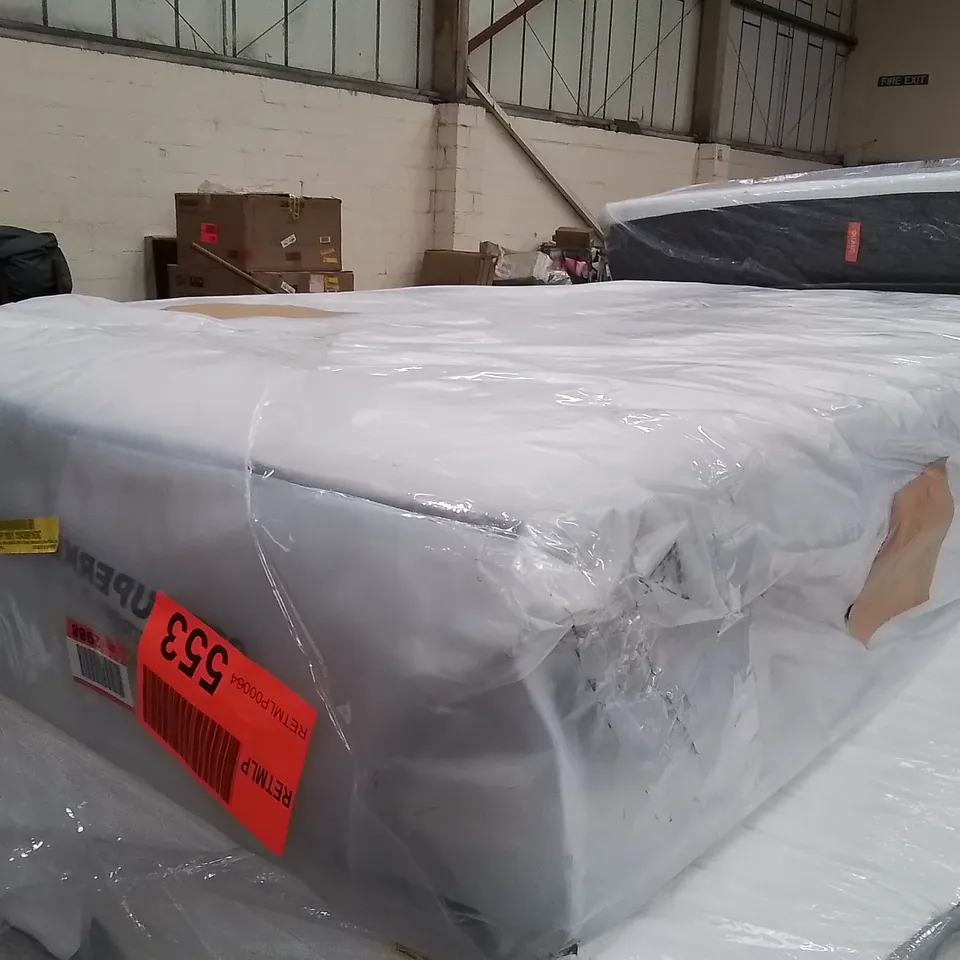 QUALITY BAGGED GEHTMANN 26CM THICK MEDIUM HYBRID SPRUNG PILLOW TOP MATTRESS 