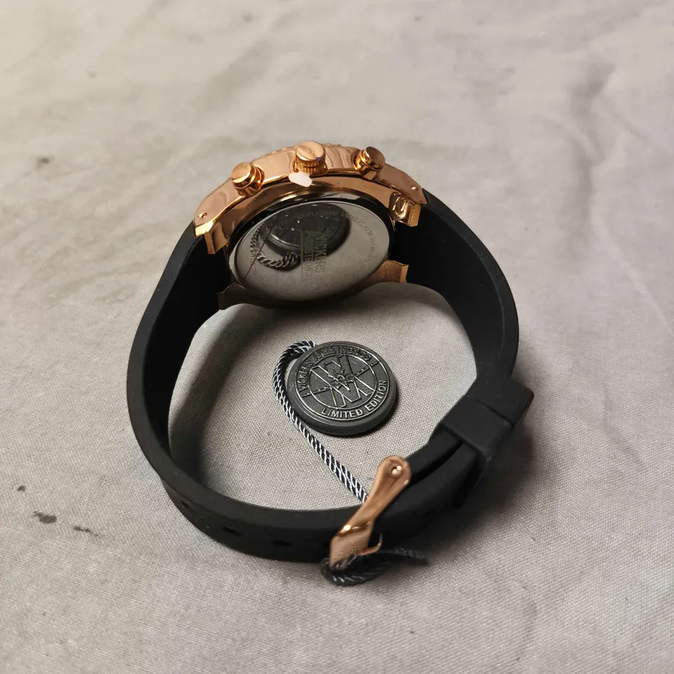 VICKERS ARMSTRONGS AEROMARK ROSE BLACK WATCH 