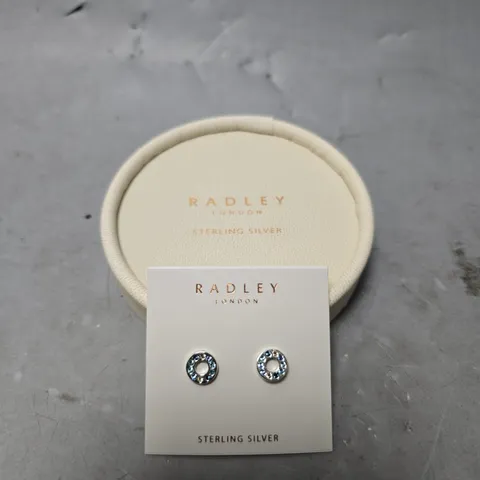 BOXED RADLEY LONDON STERLING SILVER EARRINGS 