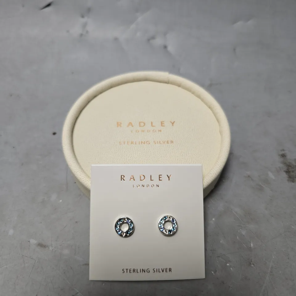 BOXED RADLEY LONDON STERLING SILVER EARRINGS 