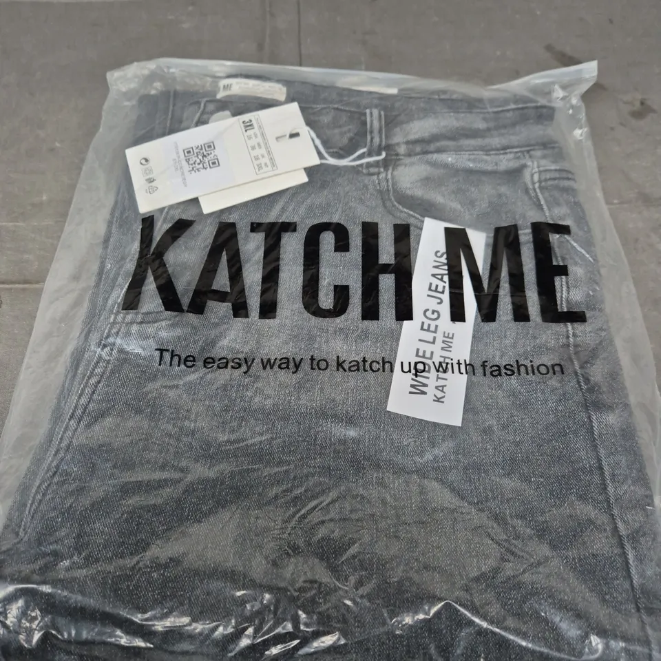 KATCH ME GREY DENIM JEANS SIZE 3XL