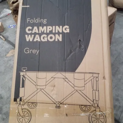 BOXED VOYAGER FOLDING CAMPING WAGON - GREY