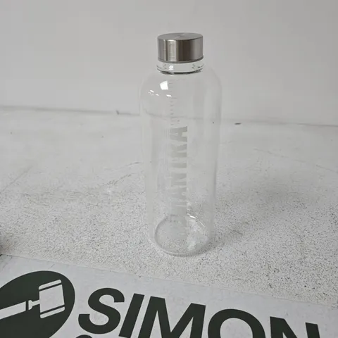 HUMKANTRA GLASS WATER BOTTLE WITH STAINLESS STEEL CAP