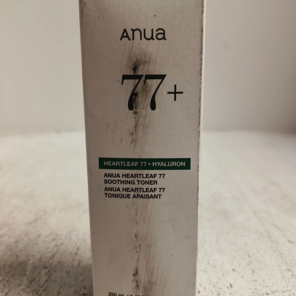 BOXED ANUA HEARTLEAF 77+ SOOTHING TONER 250 ML