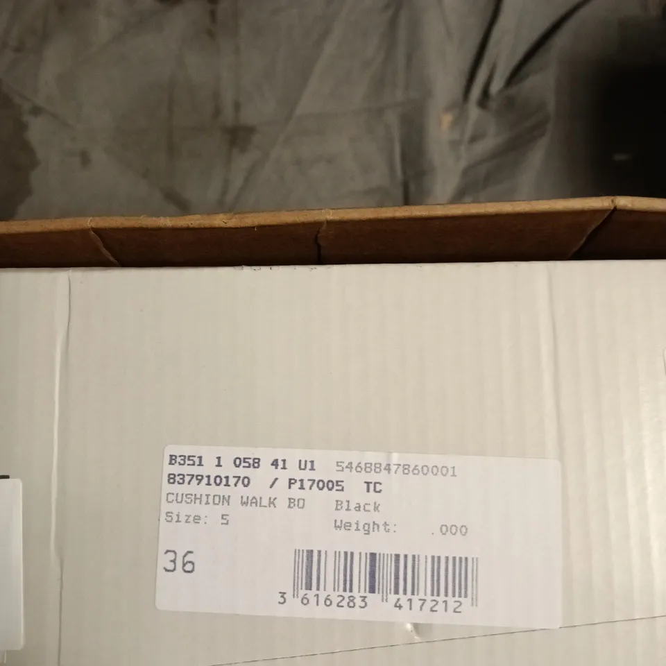 BLACK CUSHION WALK BD ANKLE BOOTS – WOMEN'S, UK 5 (EU 36), WITH BOX