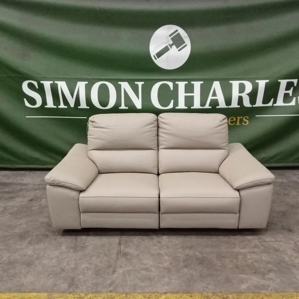 PAVILION 2 SEATER LEATHER/FAUX LEATHER POWER RECLINER SOFA RRP £949