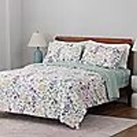 SUPER SOFT BY COZEE HOME REVERSIBLE BUTTERFLY FLORAL 4PC DUVET SET