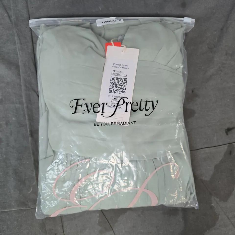 BAGGED EVERY PRETTY WOMEN'S DRESS IN SAGE SIZE UK 18
