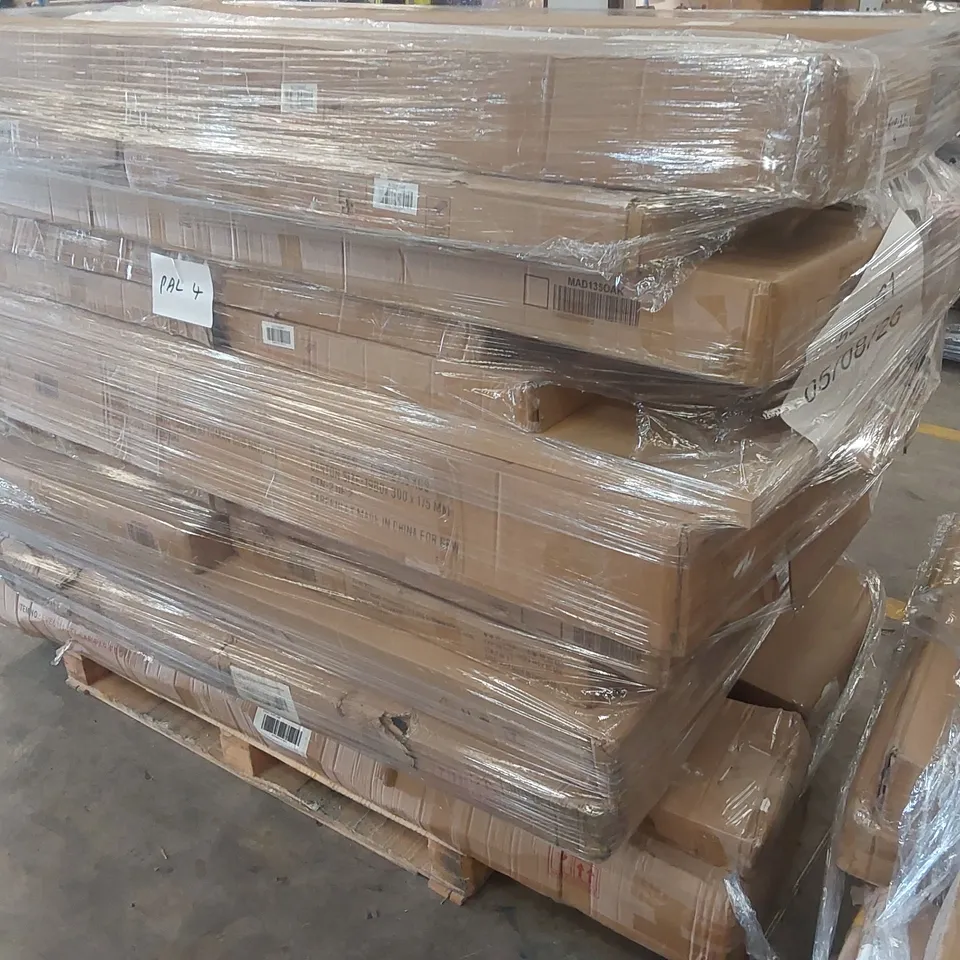 PALLET CONTAINING A VERY LARGE QUANTITY OF ASSORTED FURNITURE PARTS INCLUDING: BED PARTS, WARDROBE PARTS ECT