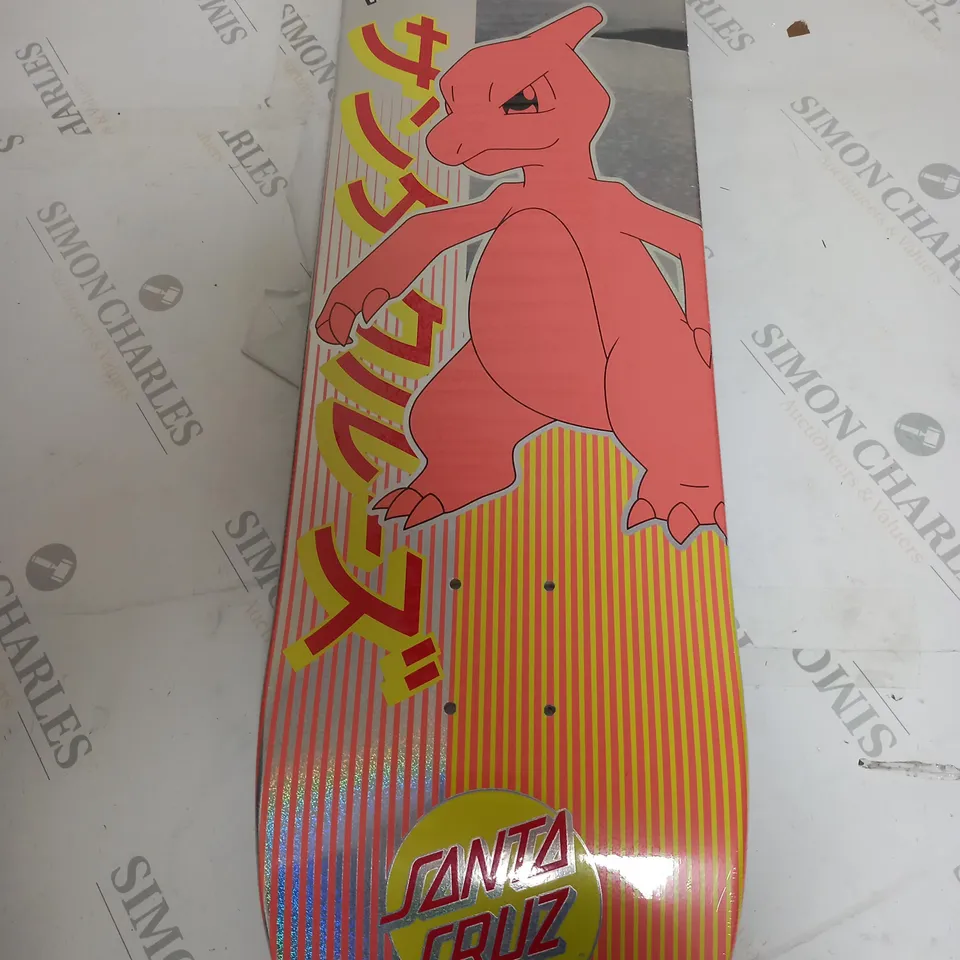 SANTA CRUZ POKEMON BLING BAG SKATEBOARD (CHARMELEON HOLO FOIL)