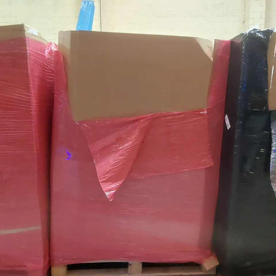 PALLET OF ASSORTED ITEMS INCLUDING: OFFICE CHAIR, TOWEL WARMER, BUG-A-SALT GUN, LED AQUARIUM LIGHT, ARTIFICIAL TREE ECT