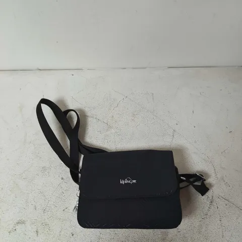 KIPLING CROSSBODY BAG – BLACK QUILTED NYLON WITH MONKEY CHARM