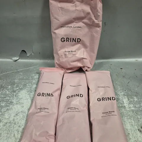4 X GRIND COFFEE PACKS 