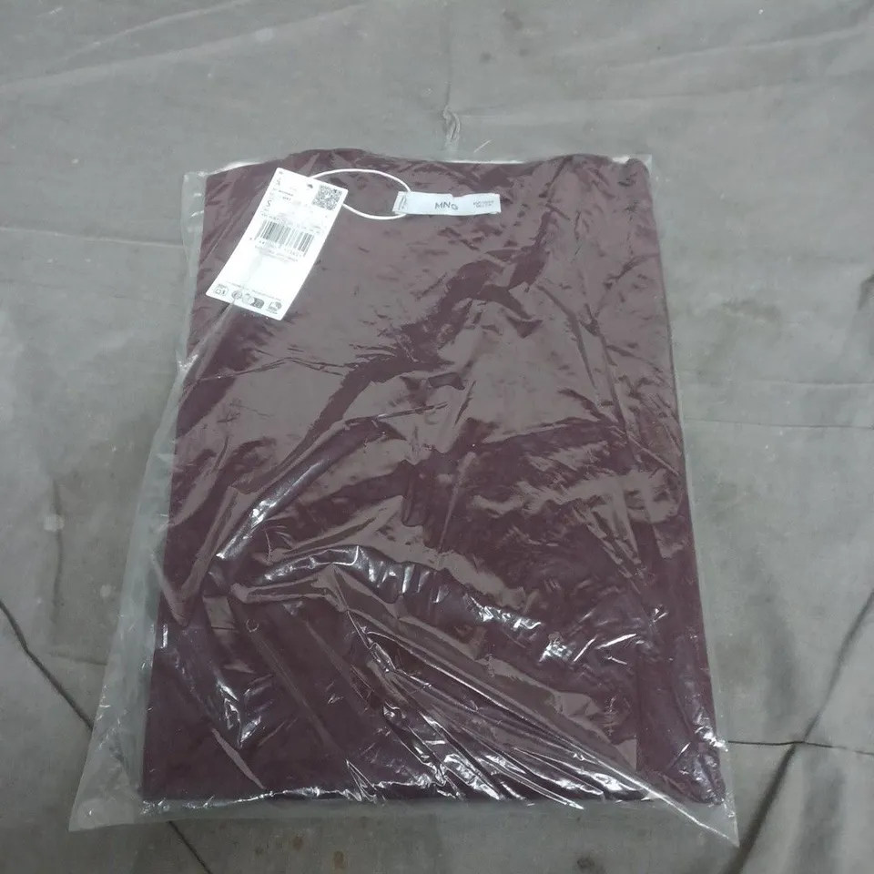 MANGO WOMEN’S KNIT TOP – PURPLE – SIZE S – NEW WITH TAGS