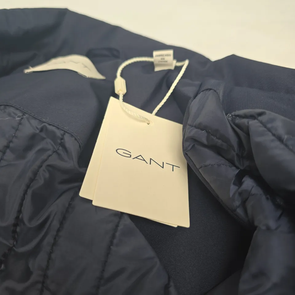 GANT VARSITY JACKET – EVENING BLUE WITH CREAM SLEEVES, UK 10-11Y