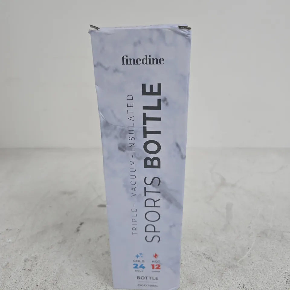 FINEDINE SPORTS BOTTLE, MARBLE PATTERN, TRIPLE VACUUM INSULATED, 750ML