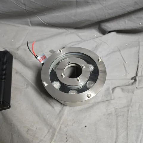 BOX OF APPROXIMATELY 8 ASSORTED ELECTRICAL ITEMS INCLUDING LIGHT FITTING , BT HUB AND BLENDER BASE 