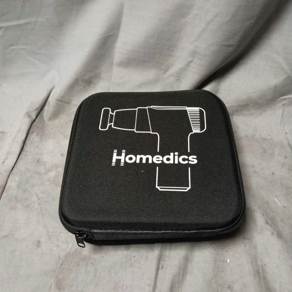 HOMEDICS NOVO MINI MASSAGE GUN, WITH TRAVEL CASE. BOXED