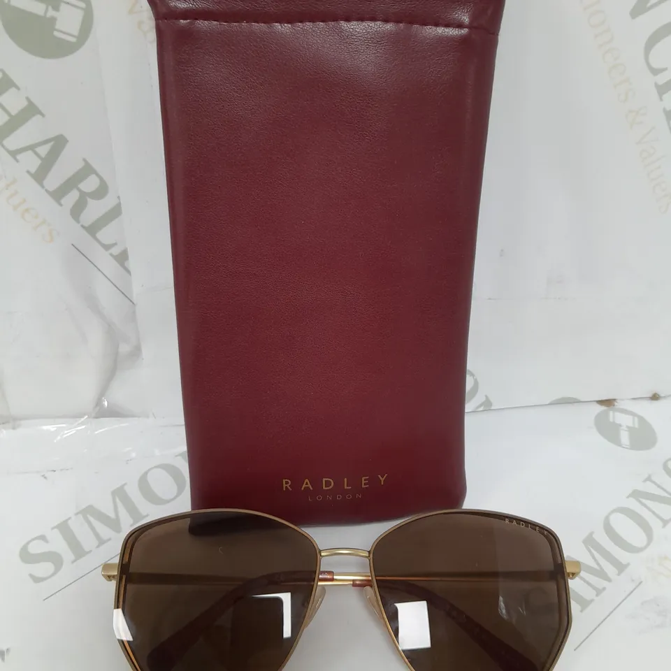 RADLEY LONDON SUNGLASSES GOLD AND SALMON FRAMES 