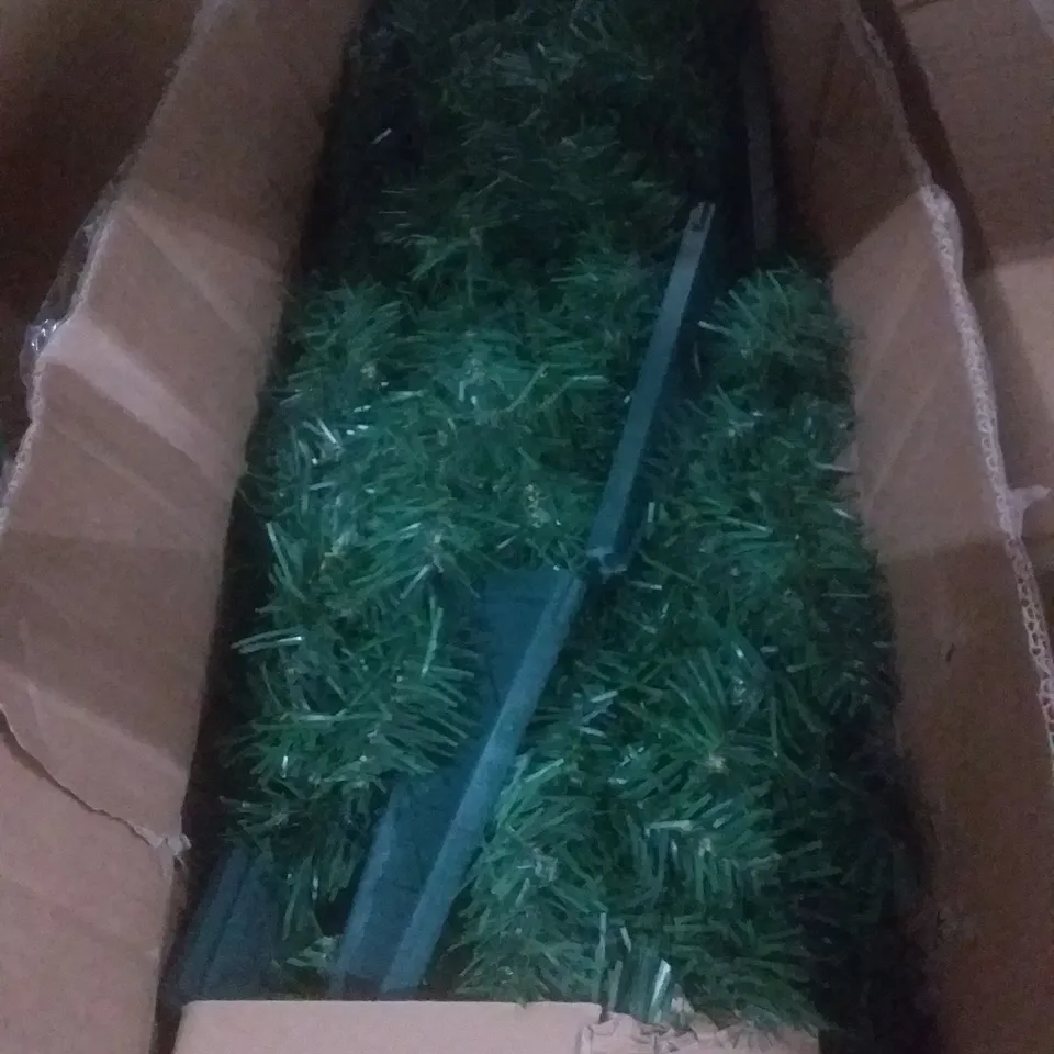 BOXED 180CM DELUXE GREEN WRAPPED TREE