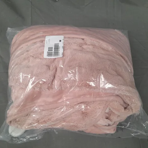 COZEE HOME VELVETSOFT HEATED THROW IN PINK