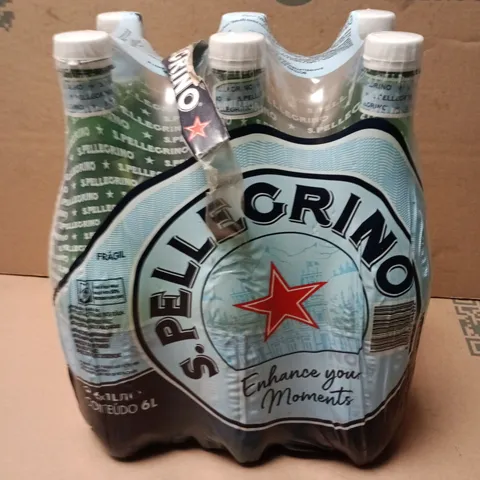 S.PELLEGRINO SPARKLING MINERAL WATER – 6 X 750ML BOTTLES 