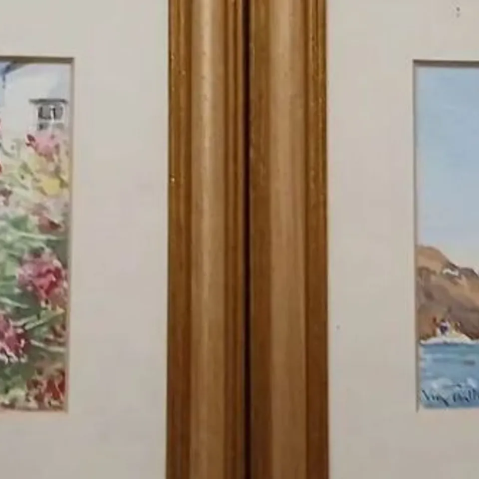 PAIR OF FRAMED COASTAL WATERCOLOUR PRINTS BY VIRGINIA WALTON