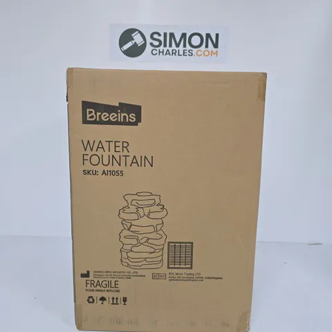 BOXED BREEINS WATER FOUNTAIN