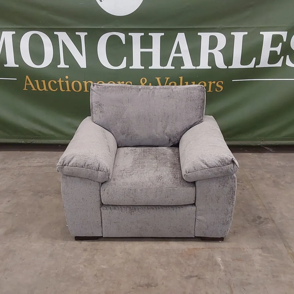 SALERNO FABRIC ARMCHAIR - GREY RRP £449
