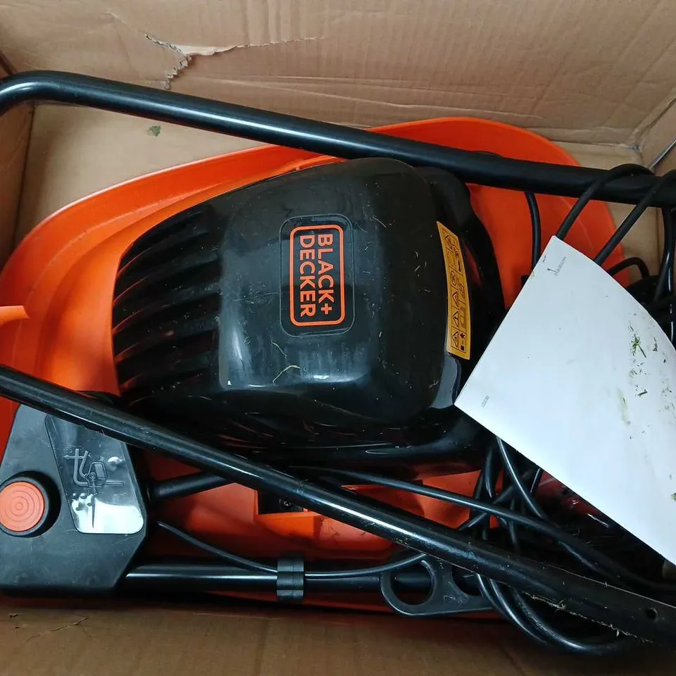 BOXED BLACK+DECKER 1200W HOVER MOWER - PS7525 - COLLECTION ONLY