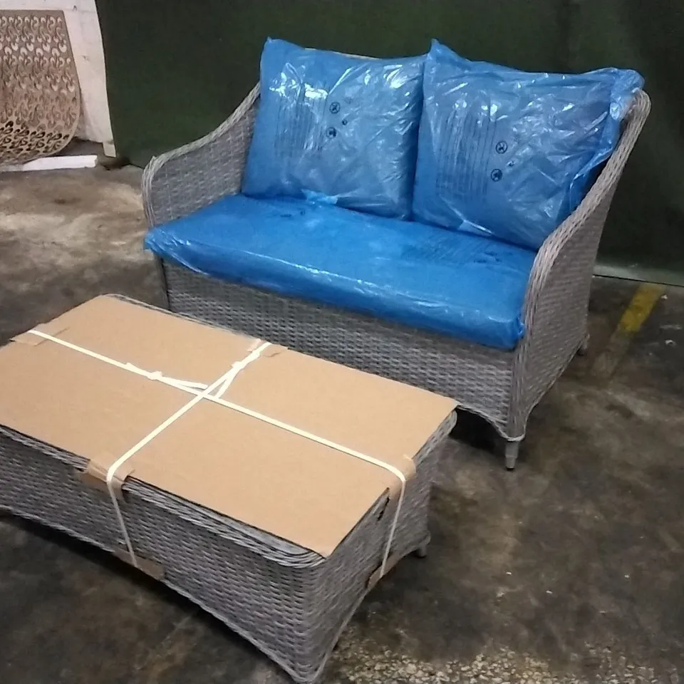 HAMILTON WICKER COFFEE SET 
