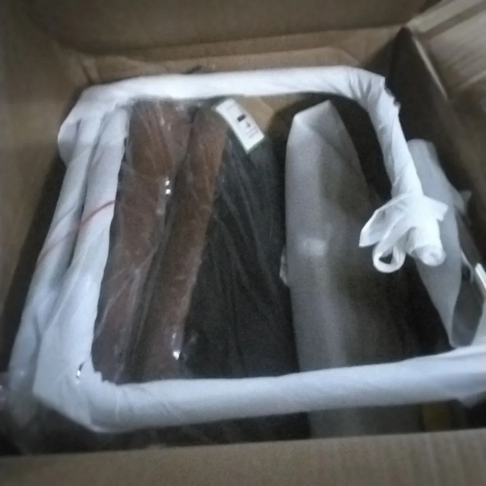 BOXED RETRO BROWN SET OF 2 CHAIRS