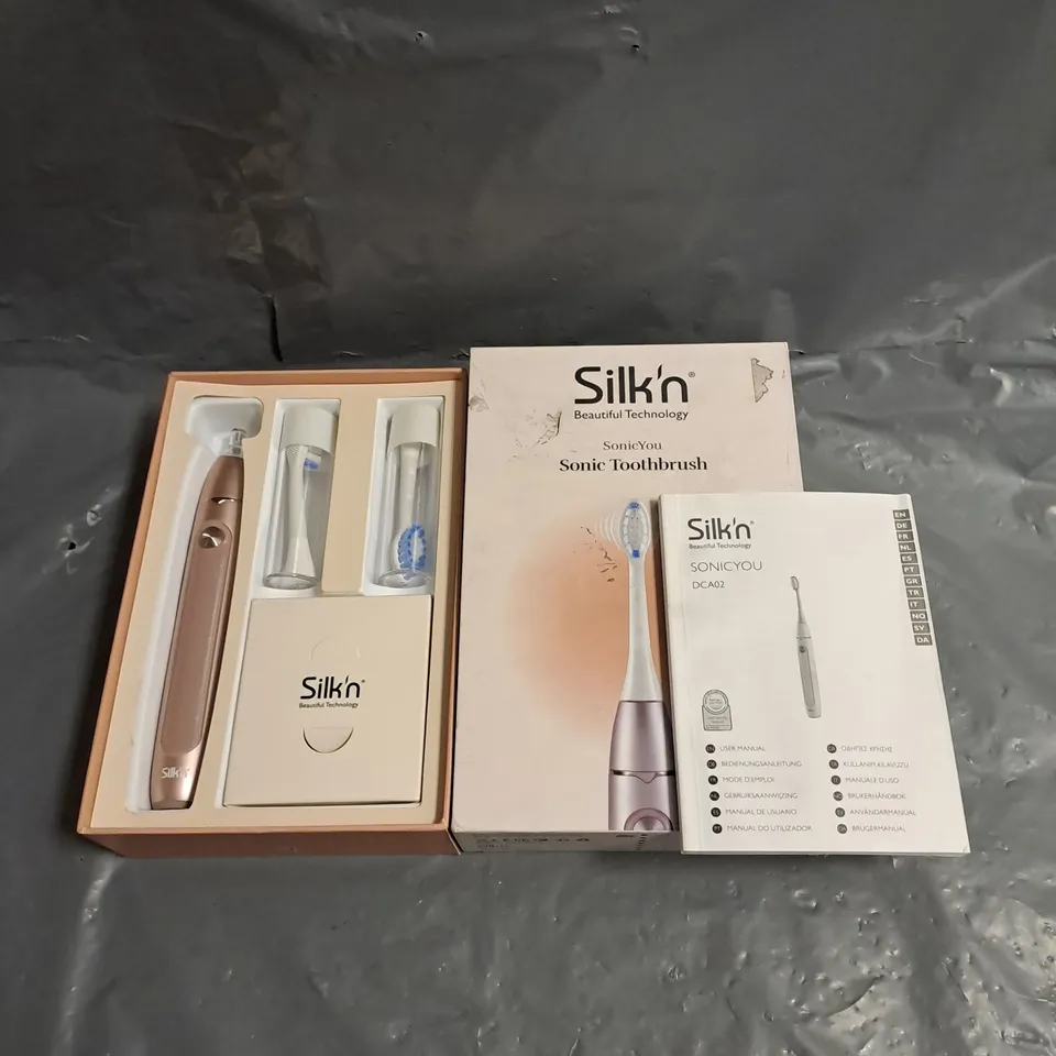 BOXED SILK'N SONICYOU SONIC TOOTHBRUSH IN ROSE