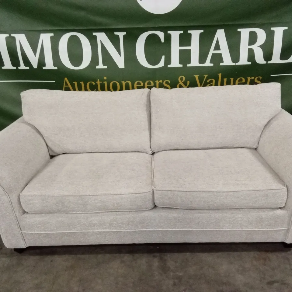 DURY CHUNKY WEAVE 3 SEATER STANDARD BACK SOFA - NATURAL RRP £649