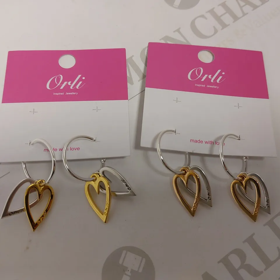 BOXED SET OF 2 ORLI PENDANT EARRINGS