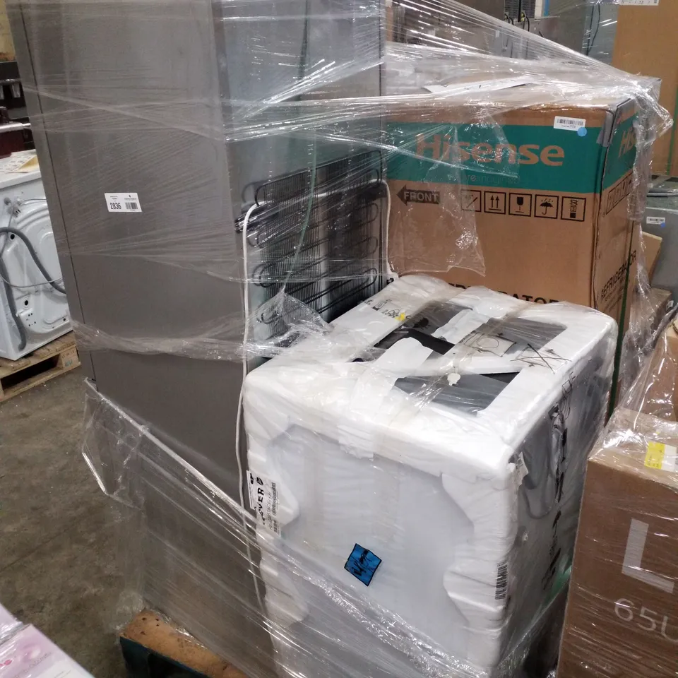 PALLET OF APPROXIMATELY 4 UNPROCESSED RAW RETURN WHITE GOODS TO INCLUDE;